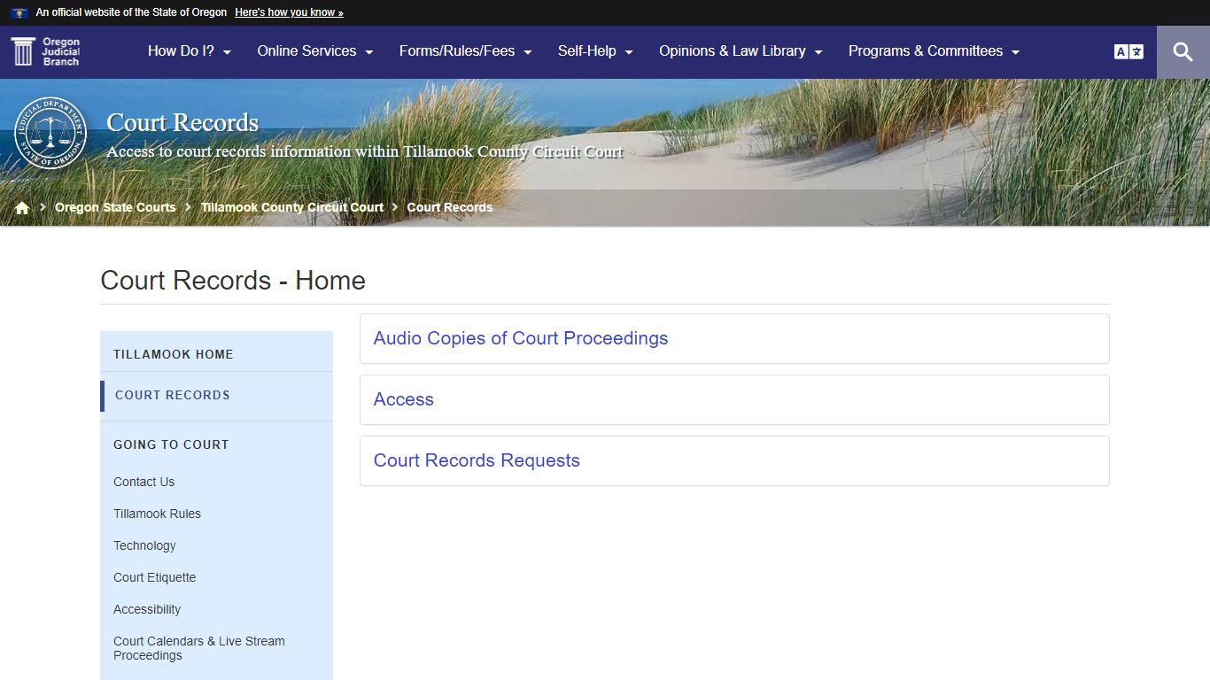 Oregon Judicial Department : Court Records - Home : Court ...