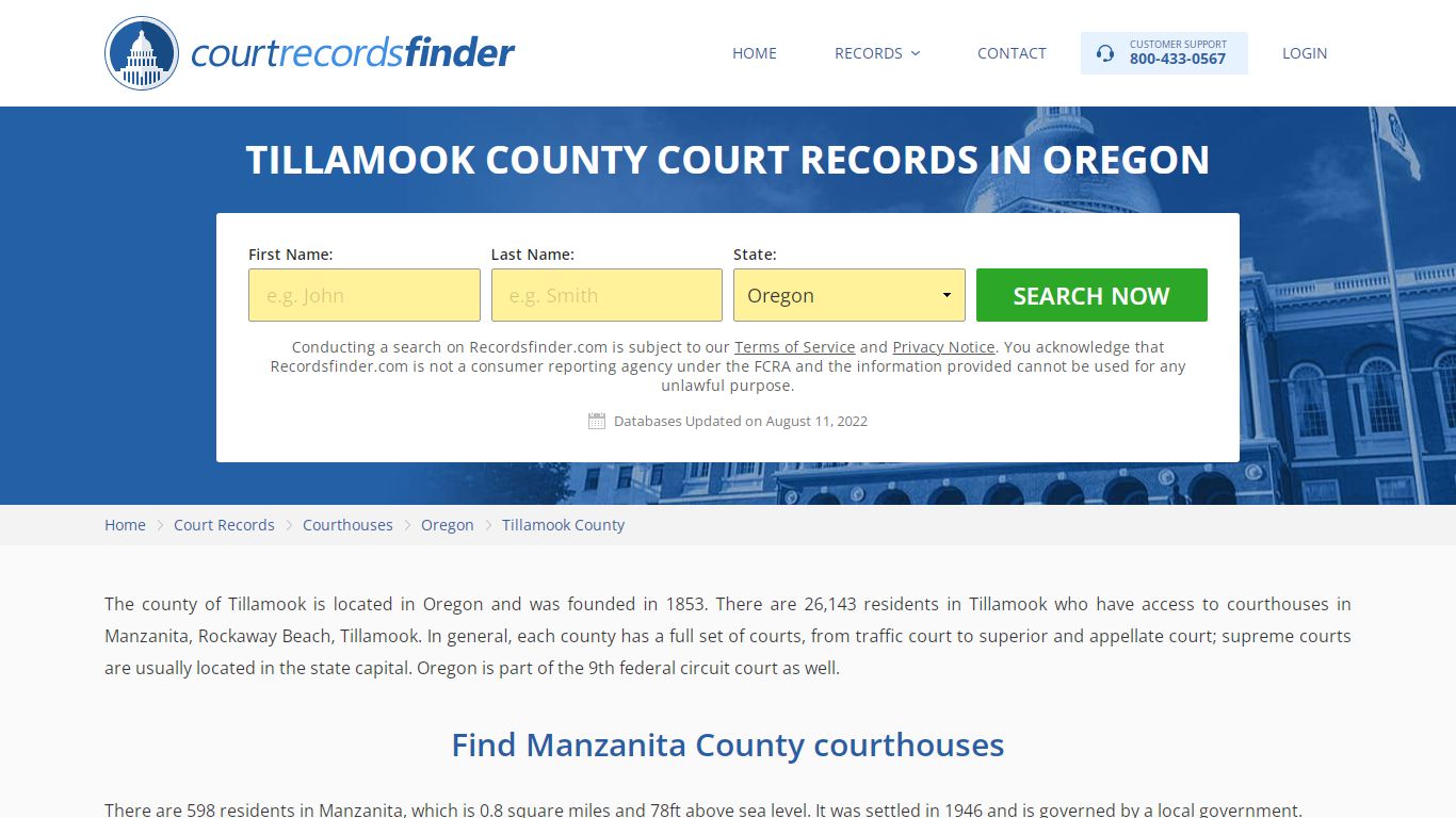 Tillamook County, OR Court Records - Find Tillamook ...